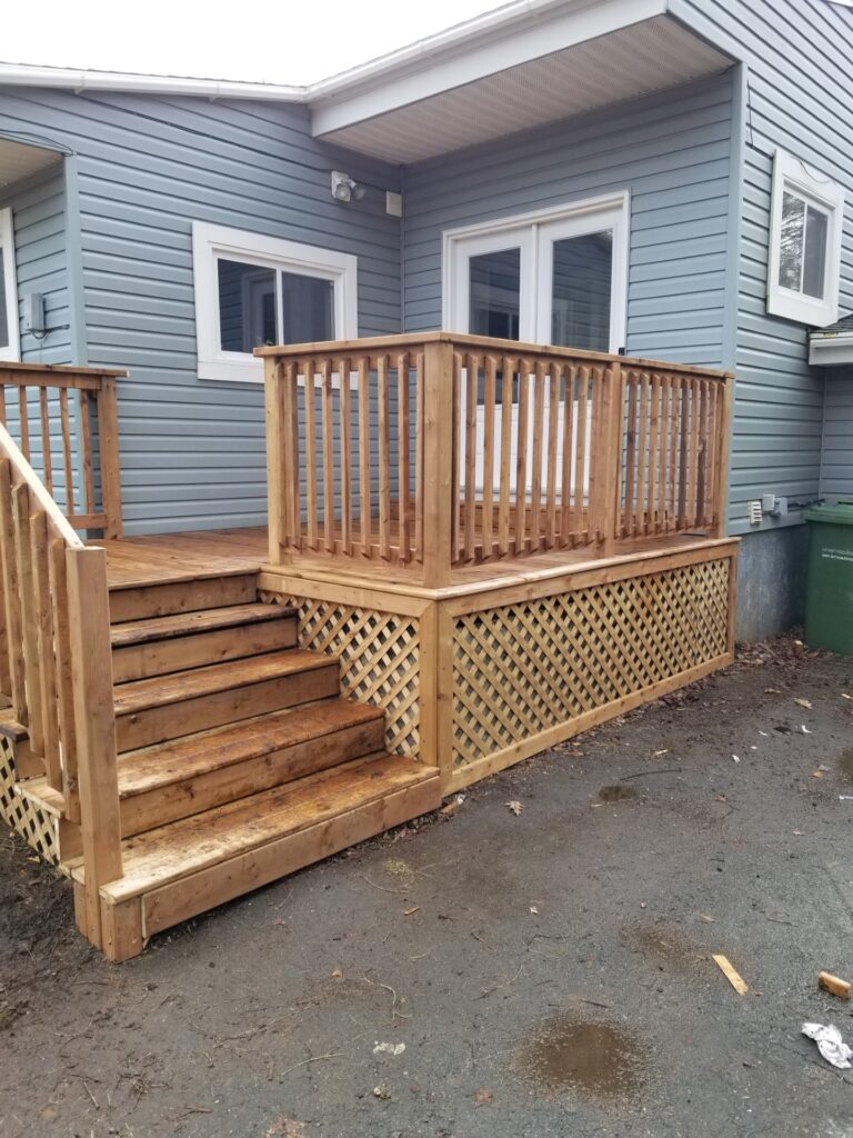Custom Deck Project In Cole Harbour